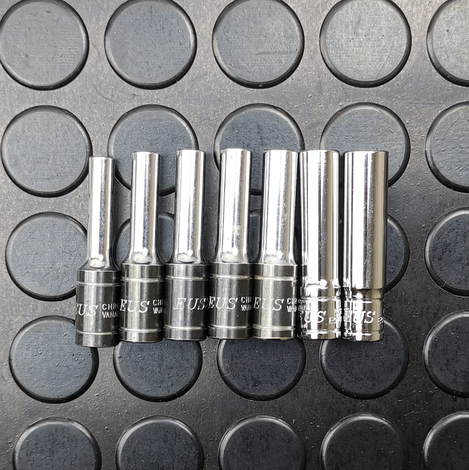 E14040807SD 7pcs x 1/4″Dr 6pt Metric Deep Socket – Eu Soon Tools Sdn Bhd